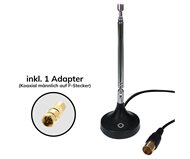 Oehlbach Radio Rod FM/DAB+ rod antenna incl. adapter Black