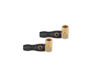 Oehlbach Transmission Shift F High quality F-connector male/male angled Black (2 )