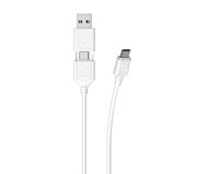 Scosche CCA4WT-SP Strikeline 2-in-1 Charge and Sync Cable 1,2m