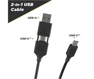 Scosche CCA4-SP Strikeline 2-in-1 Charge & Sync Cable 1,2m