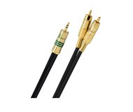 Oehlbach NF 1 / Jack  Y-adapter 3.5 mm jack - 2x cinch 1 m Black ()