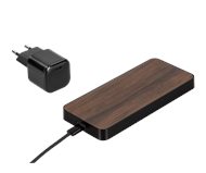 INBAY� Fusion design desktop charging station walnut brown