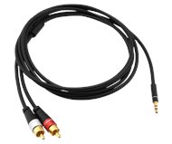 Oehlbach Audio Jack RCA Link Stereo audio cable JACK to 2x RCA LINK 1 m Black